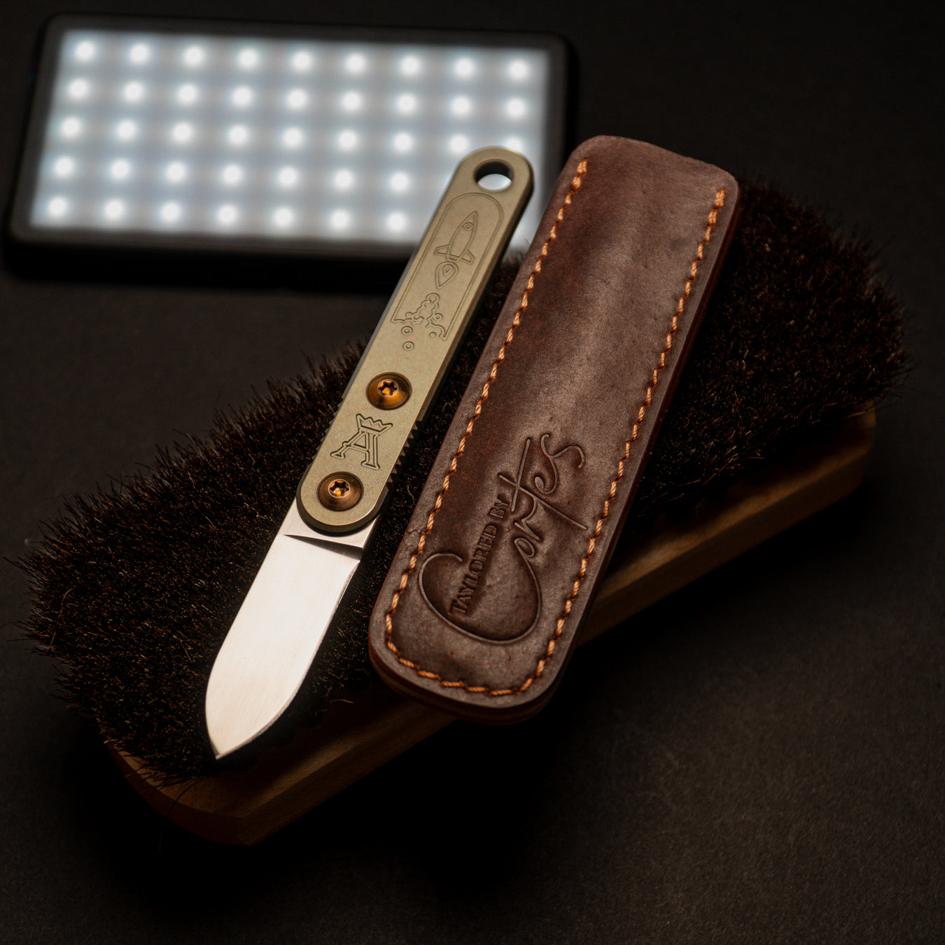Tumbled Horween Shell Cordovan - Astra Pocket Sheath