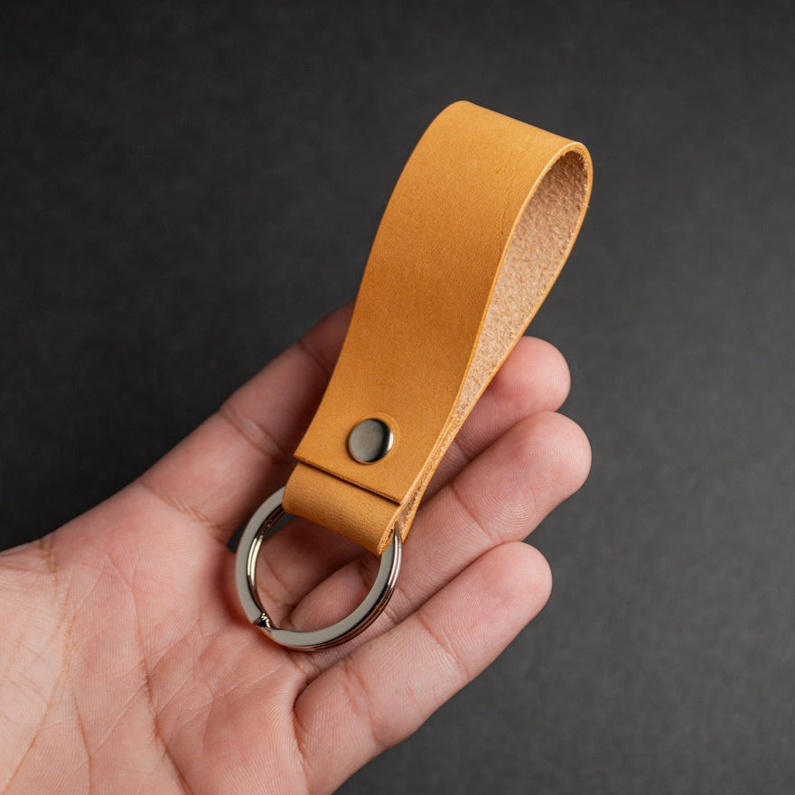 Natural Leather Keychain