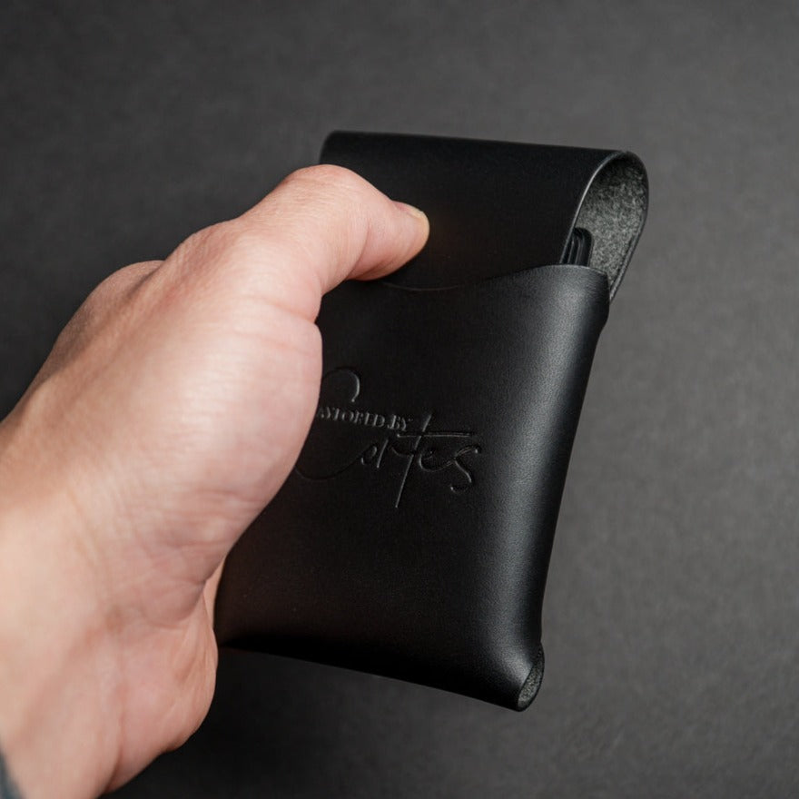 The maxwell black leather wallet