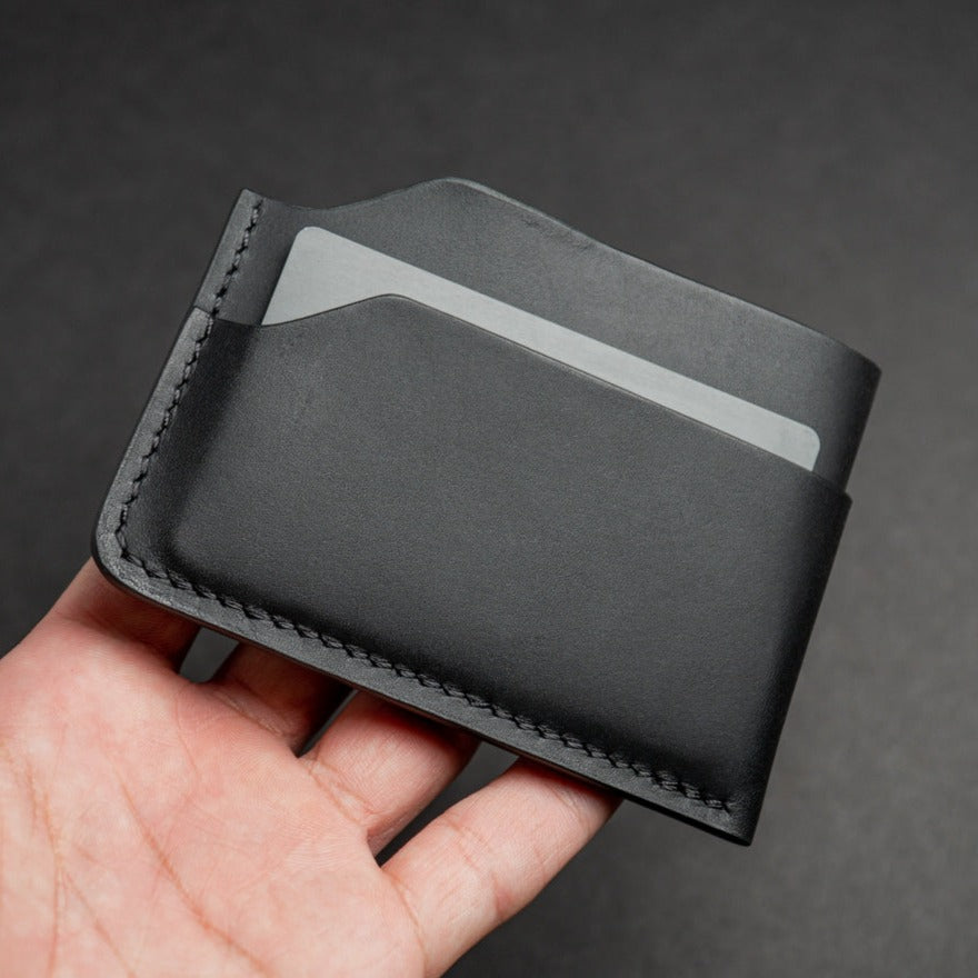 the steller black leather wallet