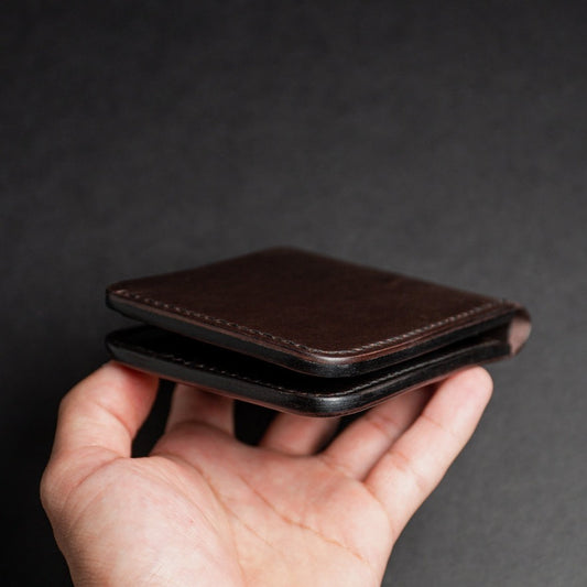 Ready to Ship - Mr. Shell Mogano & Dark Brown Pull-Up Bifold