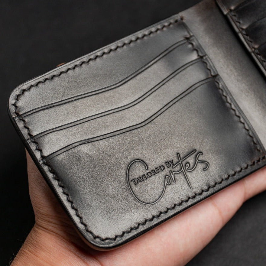 Ready to Ship - Mr. Shell Mogano & Dark Brown Pull-Up Bifold