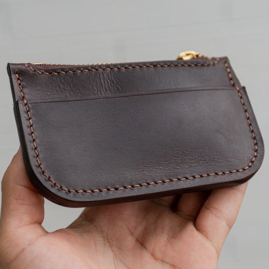 Ready to Ship - Mr. Shell Mogano Zipper Wallet