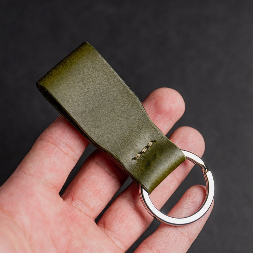 Stamped Keychain Olive