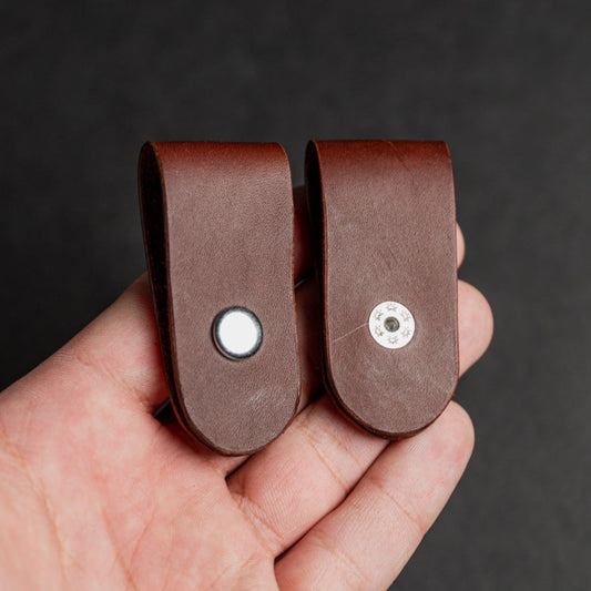 Leather cable organizers tobacco