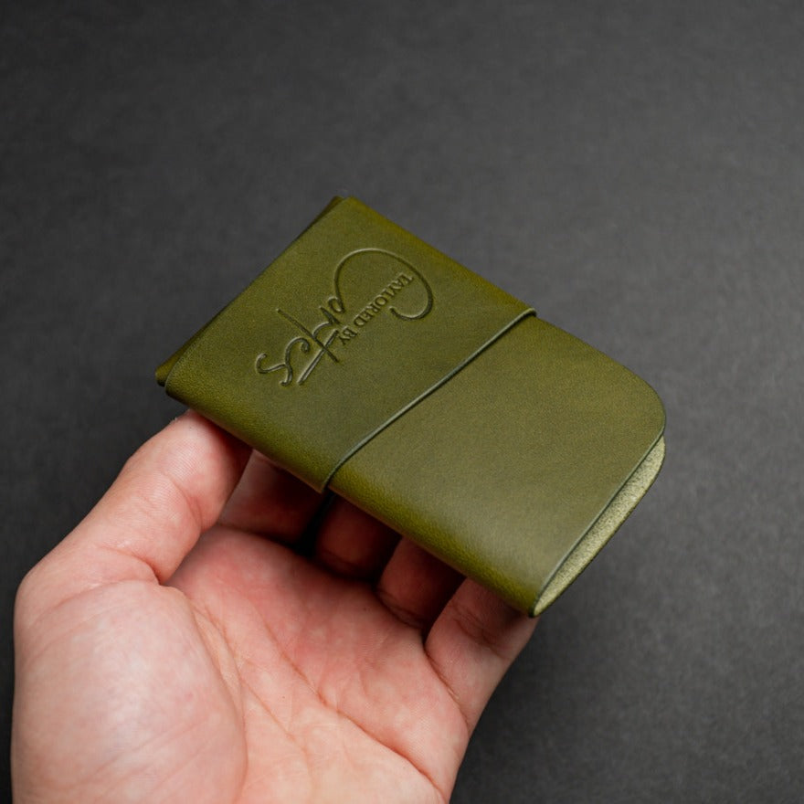 The roobie olive leather wallet
