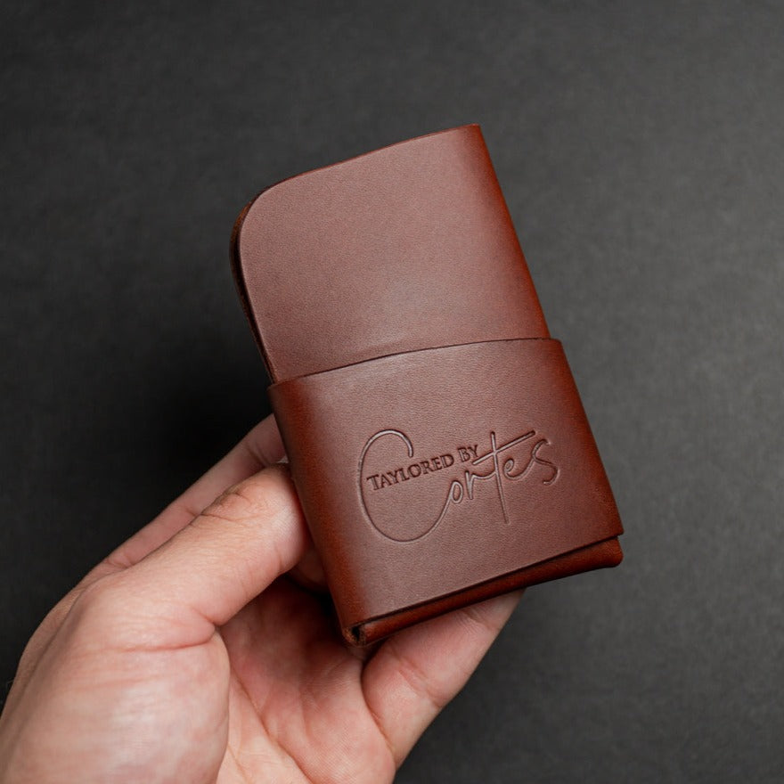The roobie tobacco leather wallet