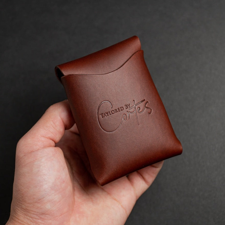 The maxwell tobacco leather wallet