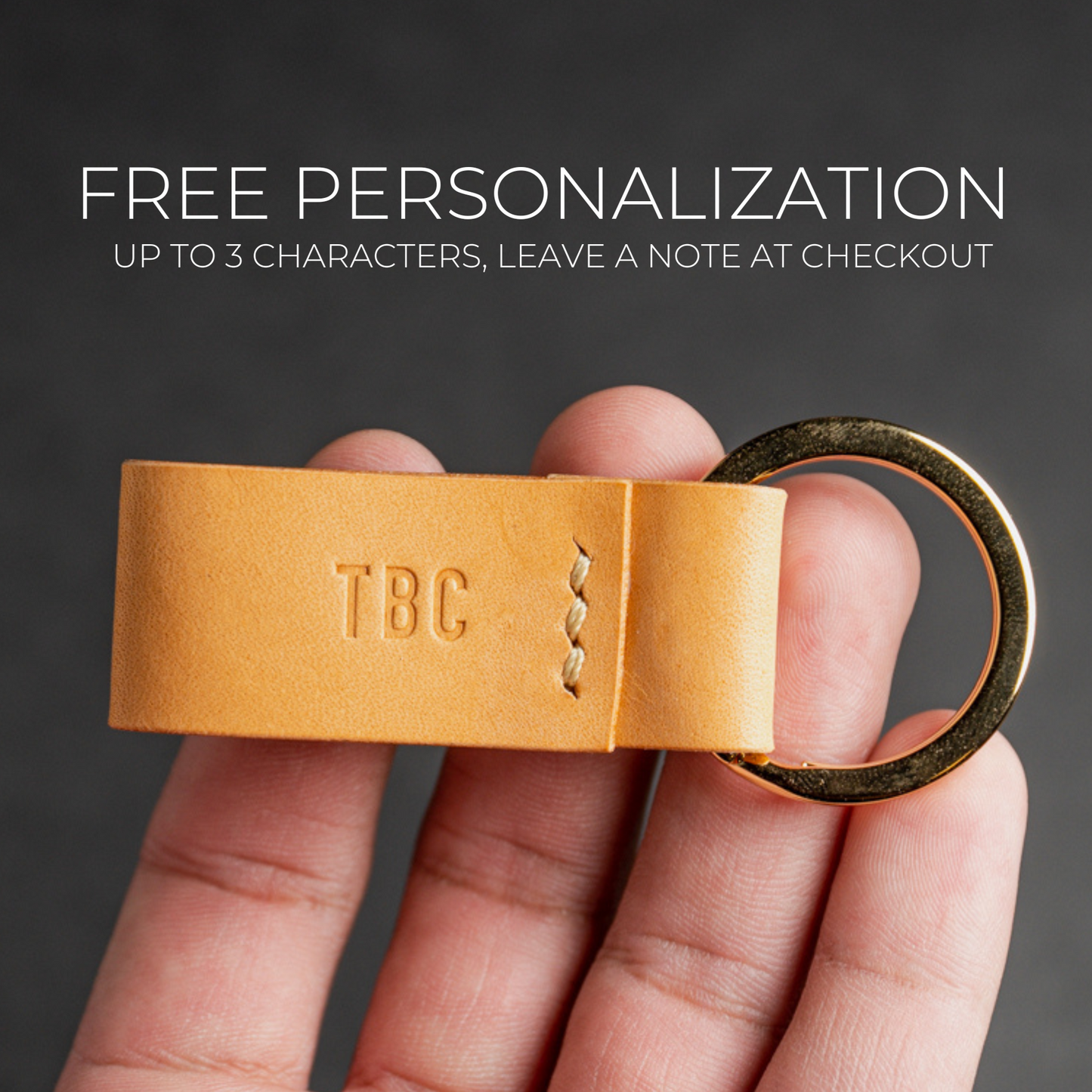 Rivet Keychain - Gold Key Ring
