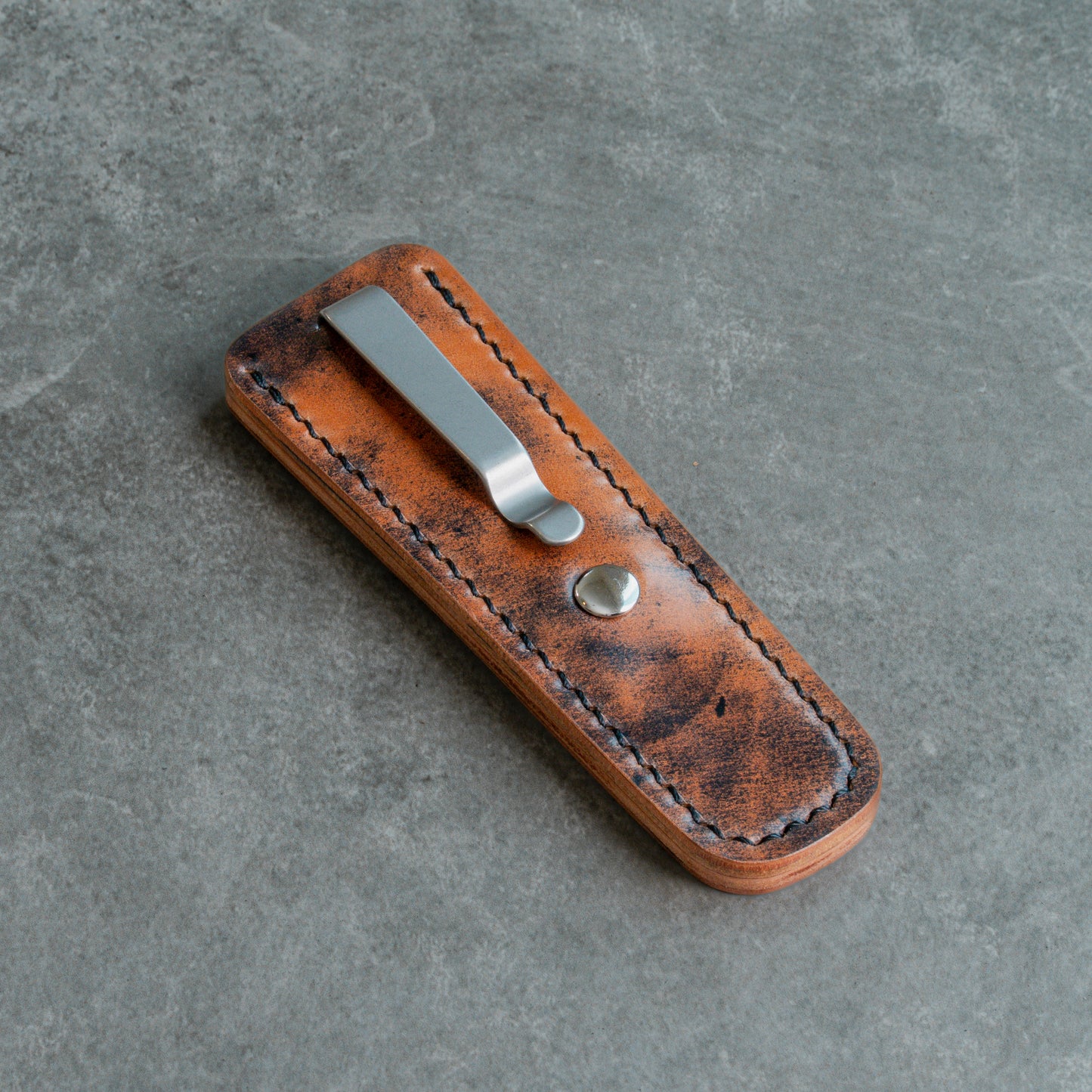 Rocado Shell Cordovan Prickly Pear Pocket Sheath