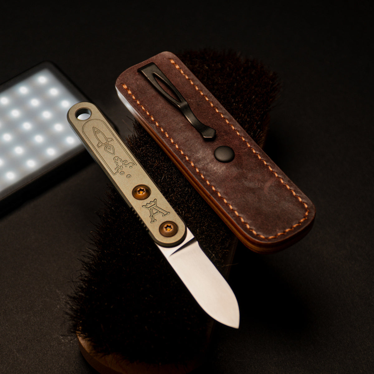 Shell Sheaths Tumbled Horween Shell Cordovan - Astra Pocket Sheath – tayloredbycortes