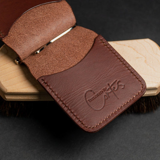 The moose tobacco money clip leather wallet 