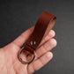 Tobacco Leather Keychain