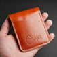 The Toby Cognac Leather Snap Wallet