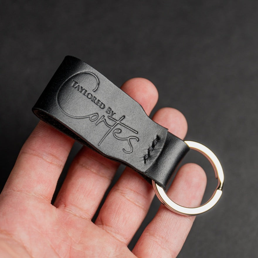 Stamped Keychain Black