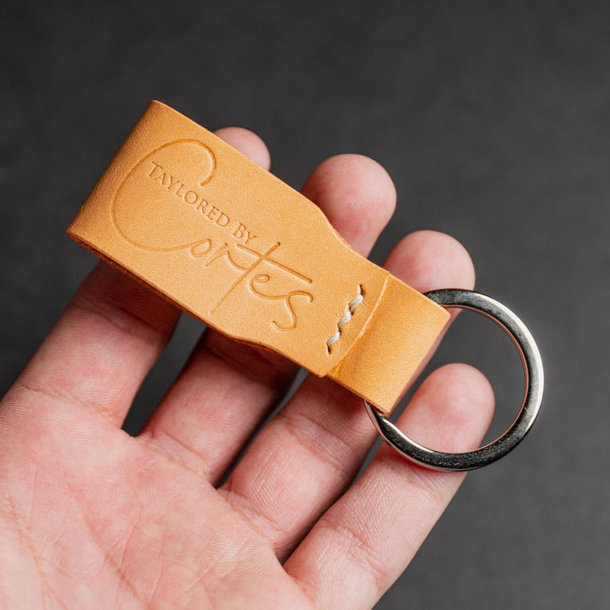 Stamped Keychain Natural