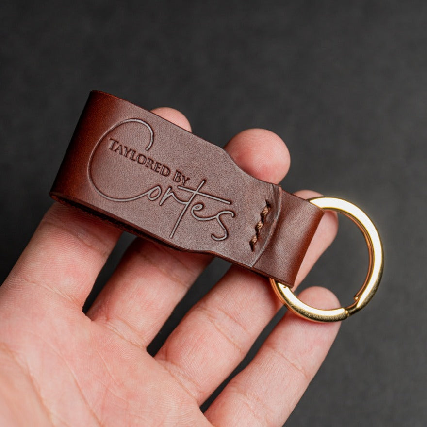 Stamped Keychain - Gold Key Ring – tayloredbycortes