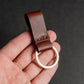 Small leather keychain