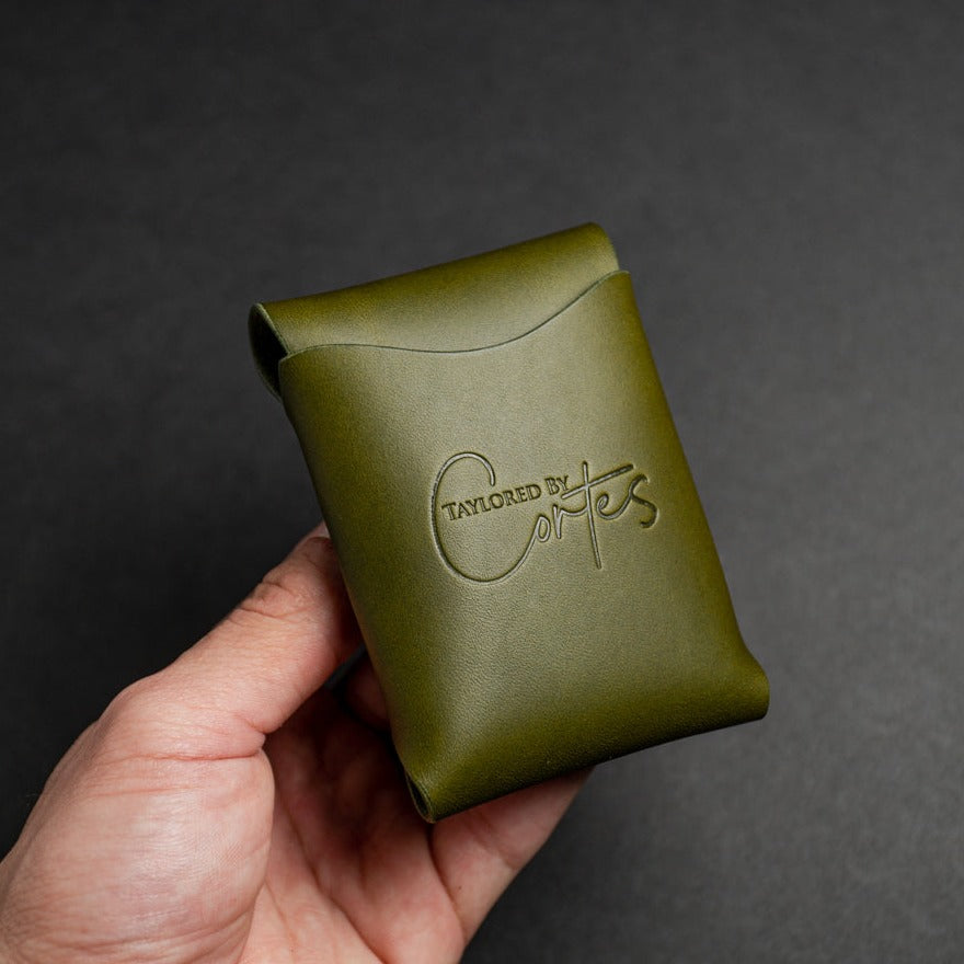 The maxwell olive leather wallet