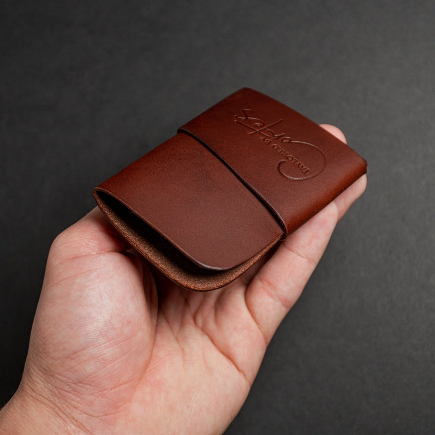 The roobie tobacco leather wallet