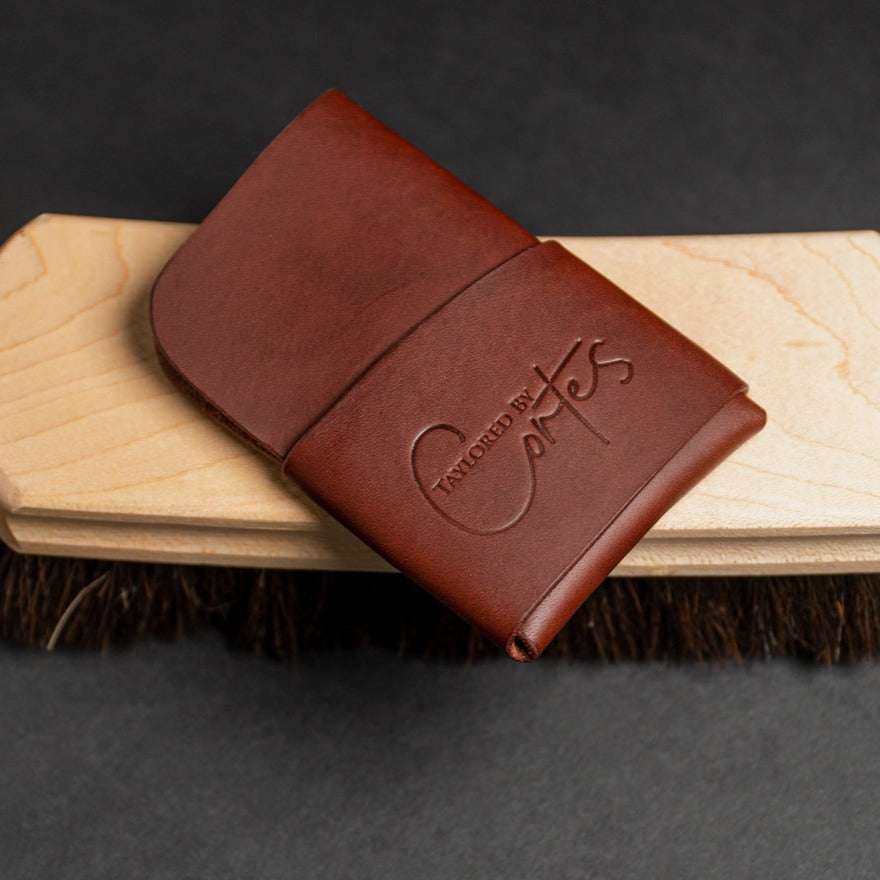 The roobie tobacco leather wallet